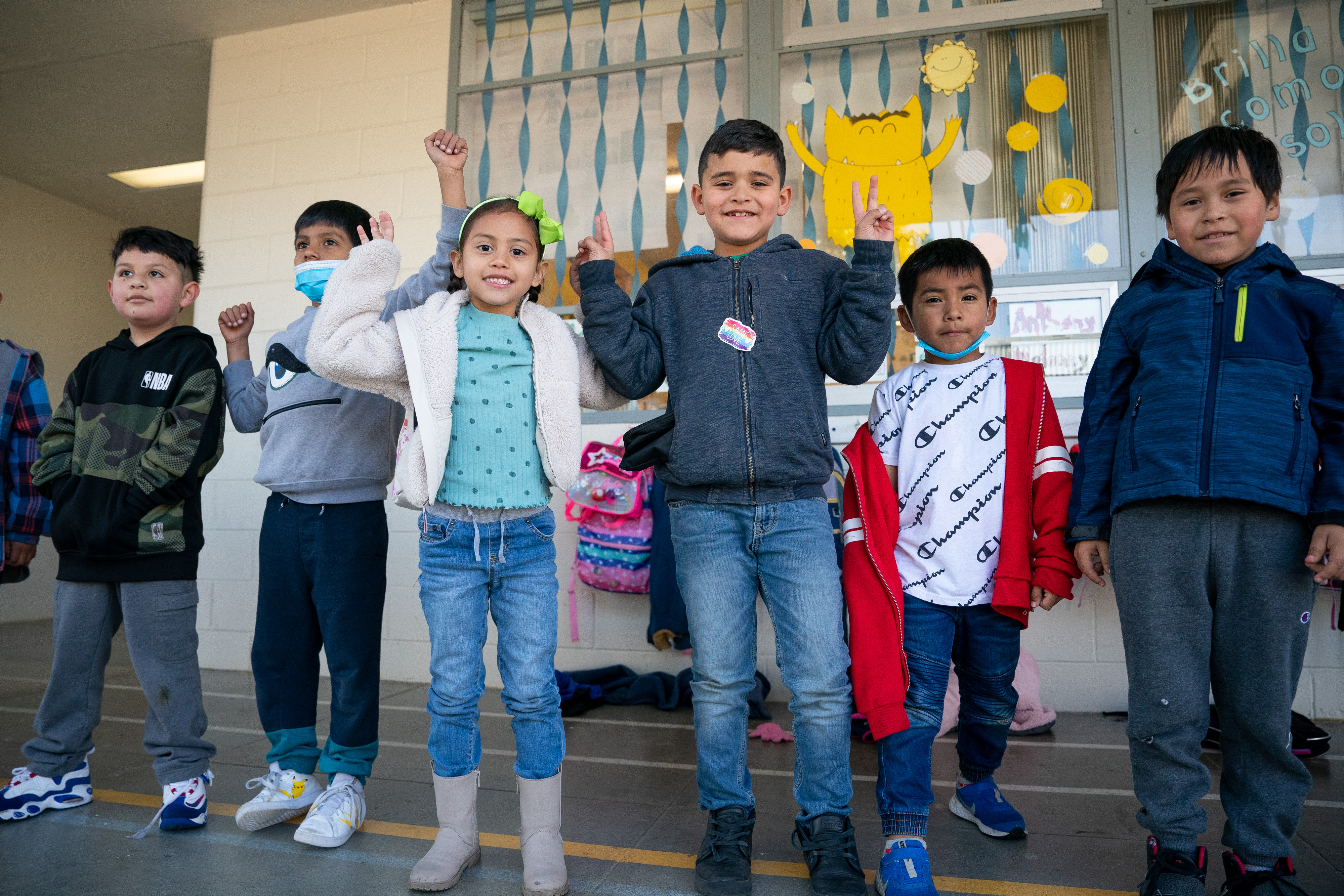 students smiling